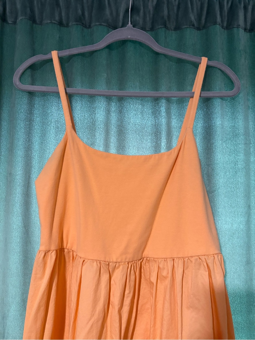 Old Navy Peach-Orange Sleeveless Midi Dress - Picture 2 of 5